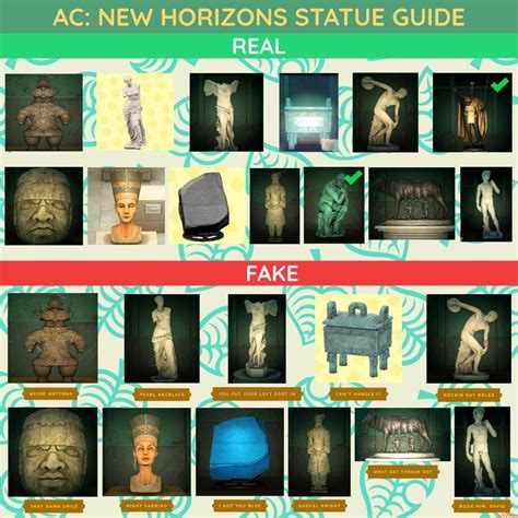 are statues fake in animal crossing